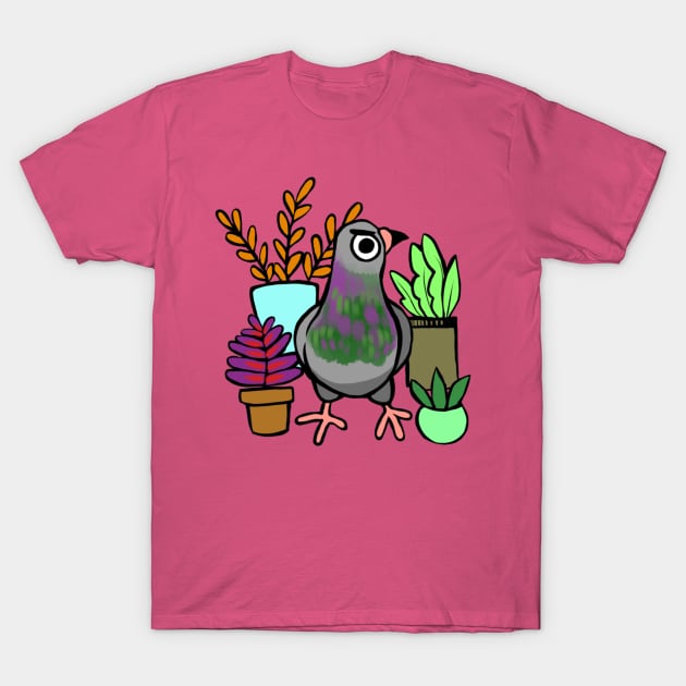 Succulent Pigeon T-Shirt by ProfessorBees